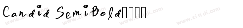 Candid SemiBold字体转换